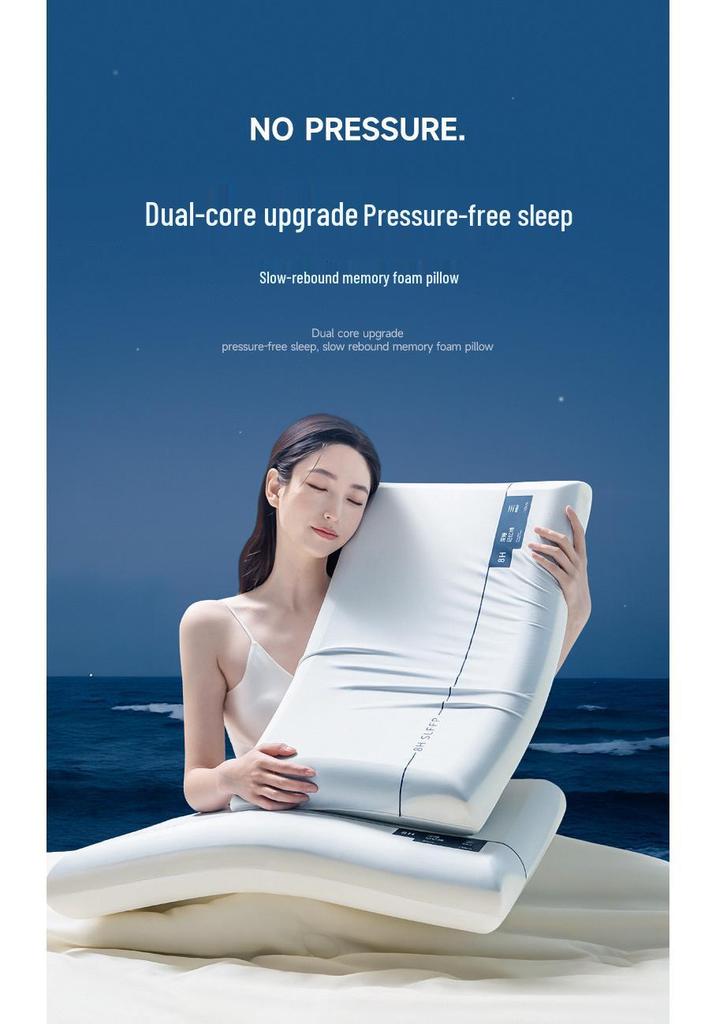 Slow Rebound Deep Sleep Memory Foam Pillow with Neck Support
