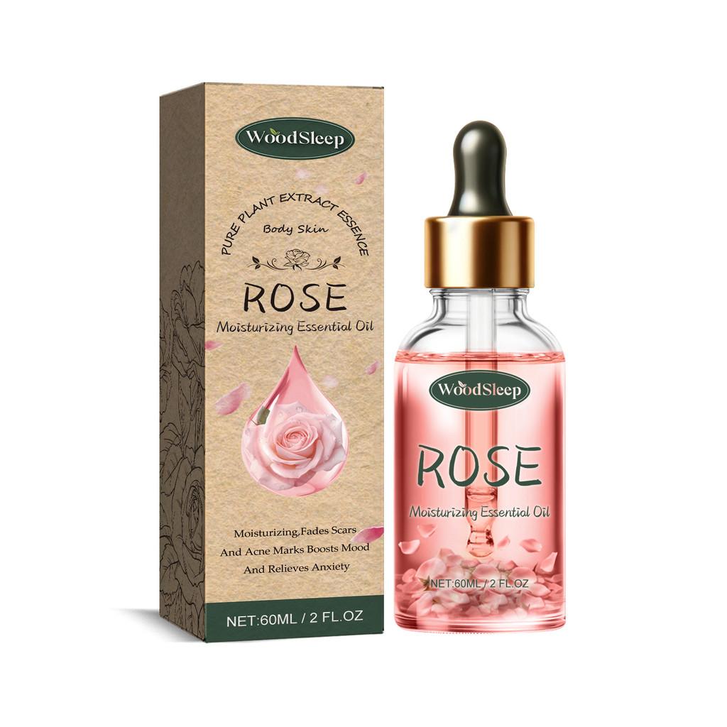 

Массажное эфирное масло Woodsleep Rose для уменьшения шрамов на коже и лечения акне 60 мл
