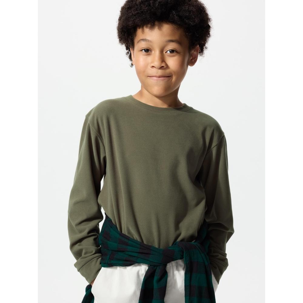 Uniqlo Kids Fleece Crew Neck T  Long Sleeve 