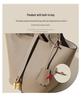 Women's Genuine Leather Bucket Bag - Top Layer Cowhide, Versatile Vegetable Basket Handbag