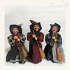Halloween Witch Figure With Fabric Dress For Haunted Room Atmosphere Decoration