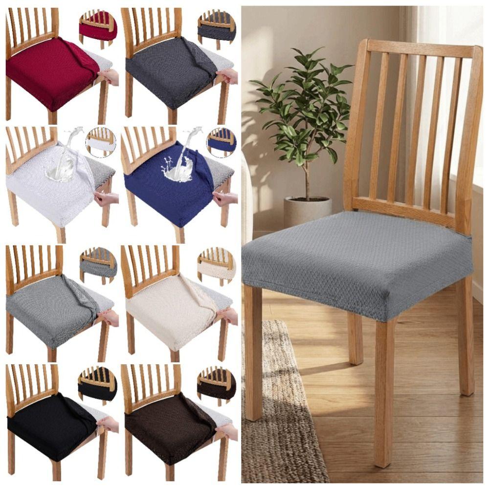 Removable Chair Seat Cover Waterproof Anti-dirty Chair Slipcover Chair Cushion Cover Restaurant