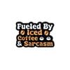 Colorful Whimsical Short Phrase Coffee Alloy Brooch With Unique Skull Design Perfect For Casual And Outfits Stylish