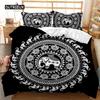 Mandala Bed Cover Kit Elephant Boho Chic Hippie Twin Size Bedding Mandala Polyester Comforter Cover Adults Double Size Queen Dimension King Dimension