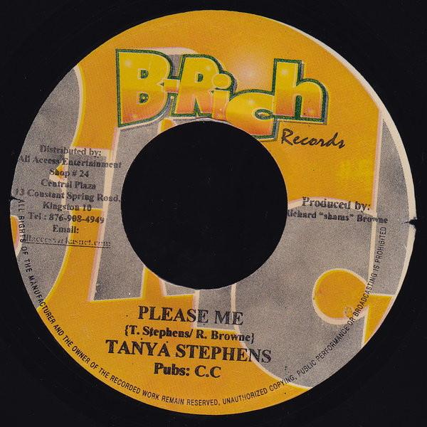 7inch Record CHICO / TANYA STEPHENS - Bun Dem / Please Me NONE B-Rich Records 2002 Jamaica Reggae, Ska & Dub Used