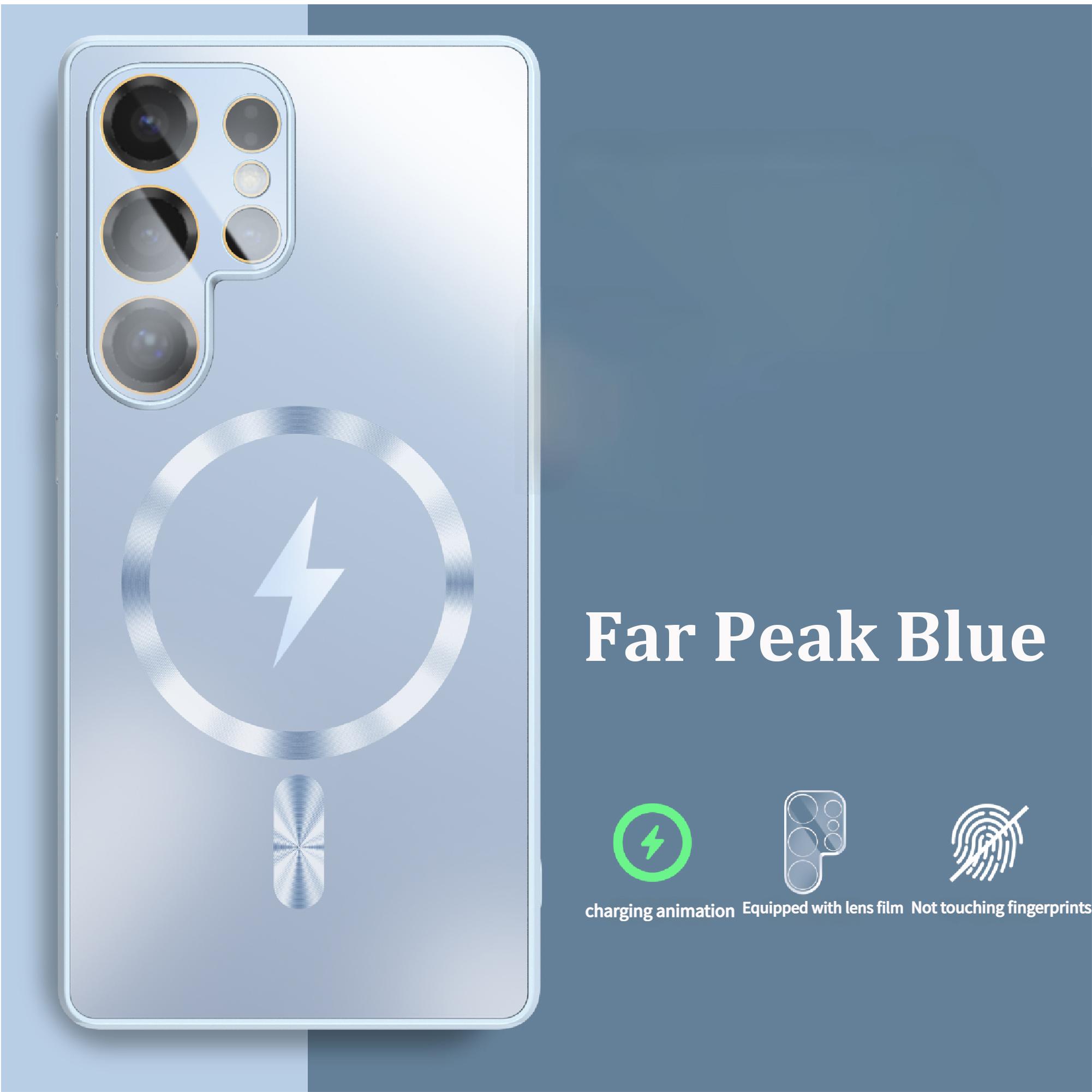 

Для Magsafe Lightning Візерунок AG Матовий Чохол Для Samsung S25 S24 S23 Plus Ultra З Захистом Камери Магнітний Бездротова Зарядка Чохол Galaxy S24