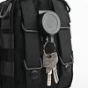 Retractable Keychain Badge Holder Reel With Multitool Carabiner Clip Heavy Duty Key Ring Steel Wire Lanyard Name Tag Stationery