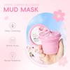 Deep Pore Cleansing Face Mud Mask, Cherry Blossom 100g Clay Mask for Women, Refining Gentle Facial