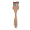 Bamboo Handle Multi-Tooth Comb Brush Round/Flat Acrylic Paint Brush High-quality Watercolor Brush