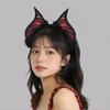 Furry Plush Bat Ear Headband For Adult Kids Cosplay Party Gathering Costume Accessories Hairhoop for Various Occasion