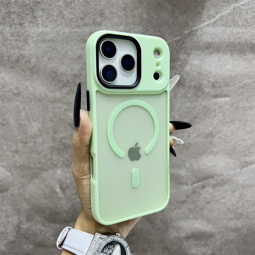 Matt Genomskinligt Frostat Stötsäkert Magnetiskt Telefonfodral För iPhone 17 Air 16 15 14 13 12 17 Pro Max Magsafe Måste-Ha Fodral