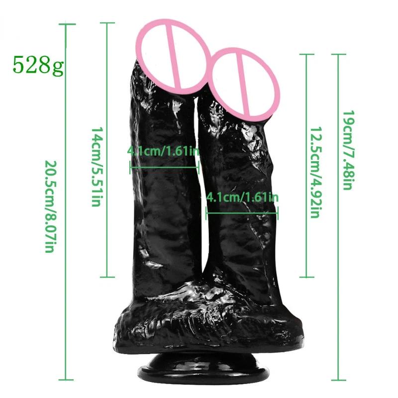 Lesbian Double Dildos Suction Cup Realistic Dildo Penis Big Butt Plug Vagina Anal Adult Sex Toys For Woman Sexshop Couple