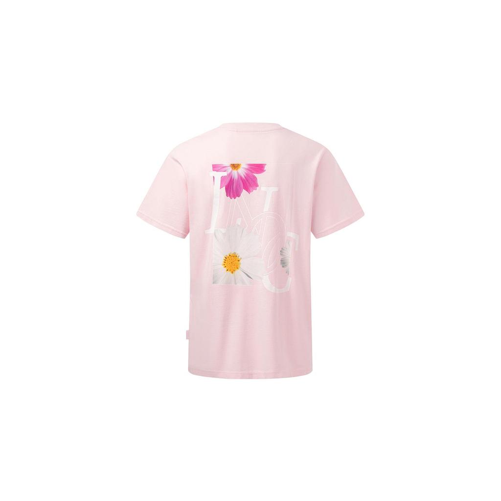 Li Ning T Shirt Unisex New Light Pink AHST367-1