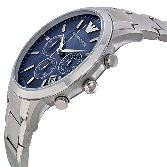 Montre - EMPORIO ARMANI - AR2448 - Cadran Bleu - Boîtier 41 Mm - Bracelet Acier