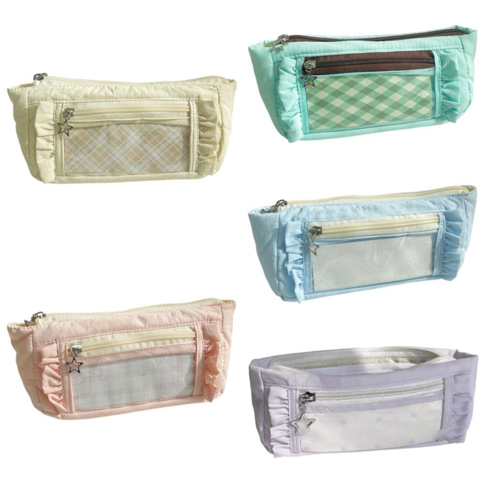 Cute Pencil Case Large Capacity Makeup Bag Trendy Zipper Stationery Pouch  Children