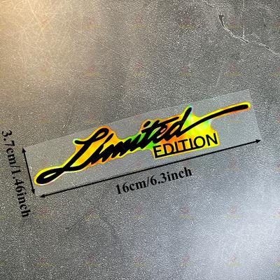 Gold Limited Edition Motorcycle Stickers for Helmets Fairings Fuel Tanks Car Trunks Bicycle Universal Waterproof Vinyl Decal
