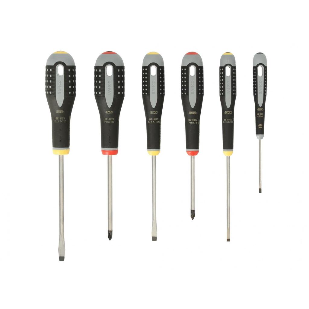 Bahco BE-9881 Ergo Screwdriver Set, 6 Piece