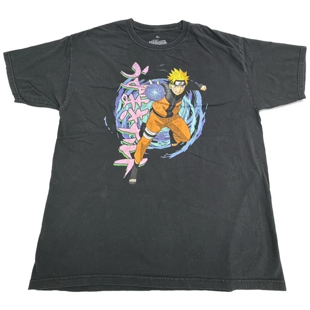 Naruto Shippuden Naruto Uzumaki Graphic T-Shirt XL Black Tee 3XL
