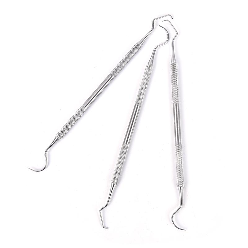 1Pc Stainless Steel Dental Instruments Mouth Probe Teeth Tooth Clean Hygiene