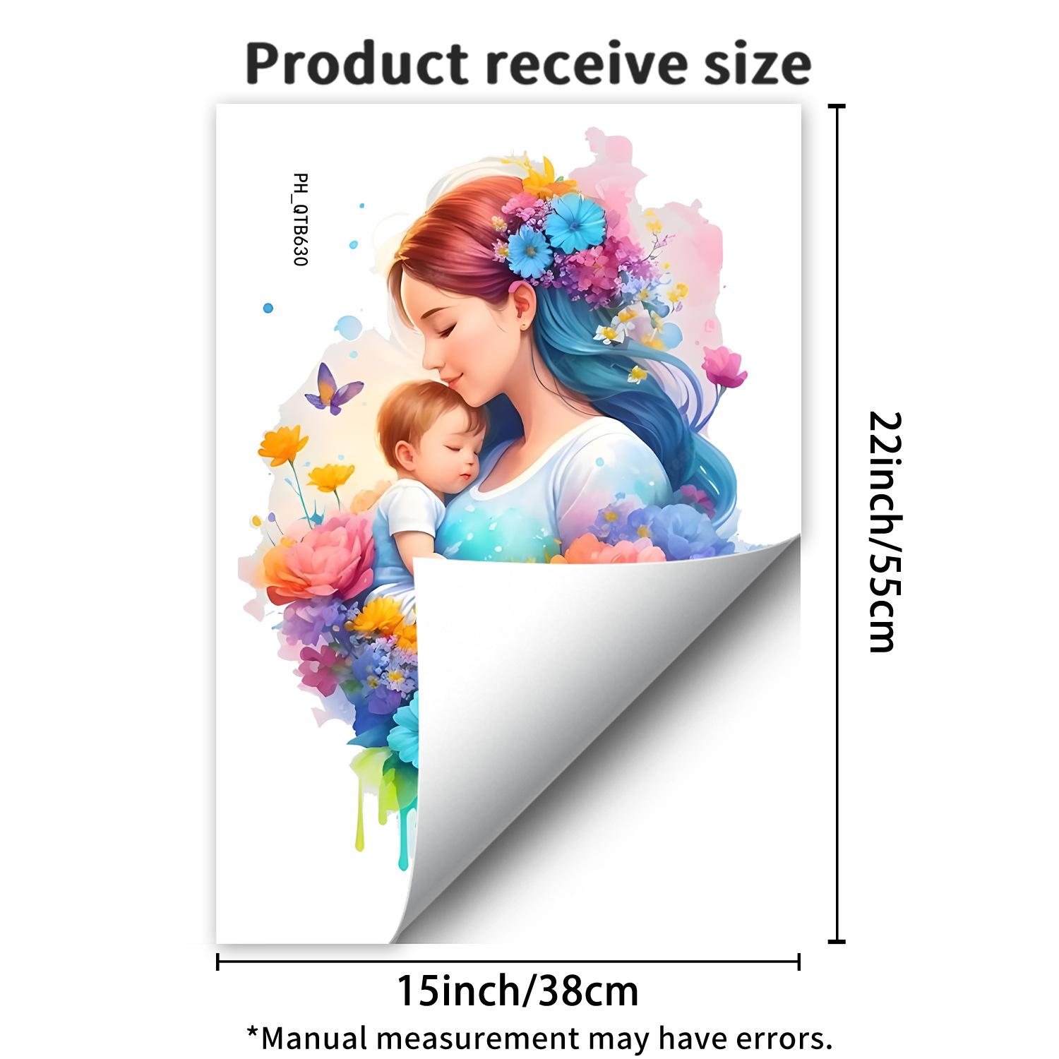 

Tender Mother Wall Sticker Self-Adhesive Removable PVC for Bedroom Living Room Hallway Home Decor Art 38x55cm разноцветный