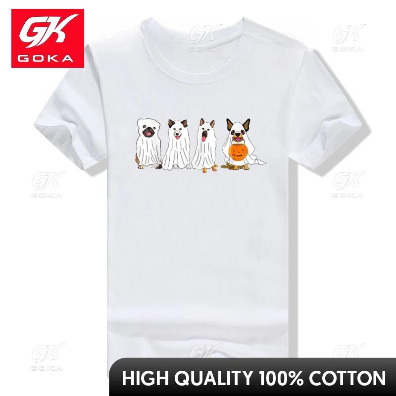 Dog Ghost Funny Halloween Mummy Dog Lover Matching Family TShirt Cute Cute Witch Costume Pumpkin Thanksgiving Day Tees Gifts S