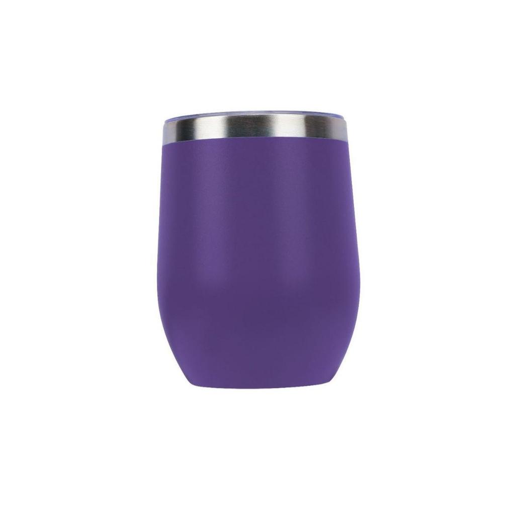 Portable Double-Layer 304 Stainless Steel Insulated Egg-Shaped Wine Glass – Stylish Red Outdoor Water Cup