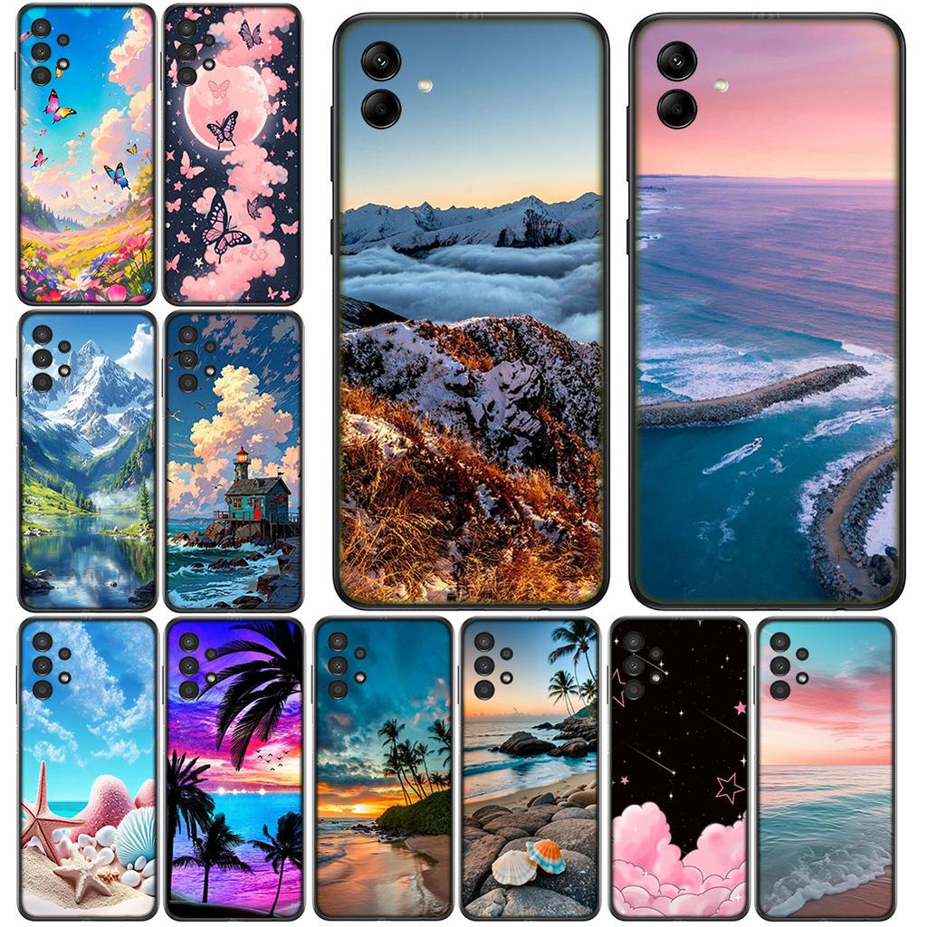 Universe Mountain Sea Sky Beach Travel for Xiaomi Redmi Note 13 A3 14 Pro Plus 9T 14C 13C 13X 9C NFC + Pro+ 5G 4G Phone Case
