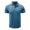 Summer Men's Short Sleeved Lapel T-shirt Top