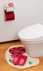 isso ecco Animal Toilet Mat, Paper Holder Cover, and Slippers Set (Lion)