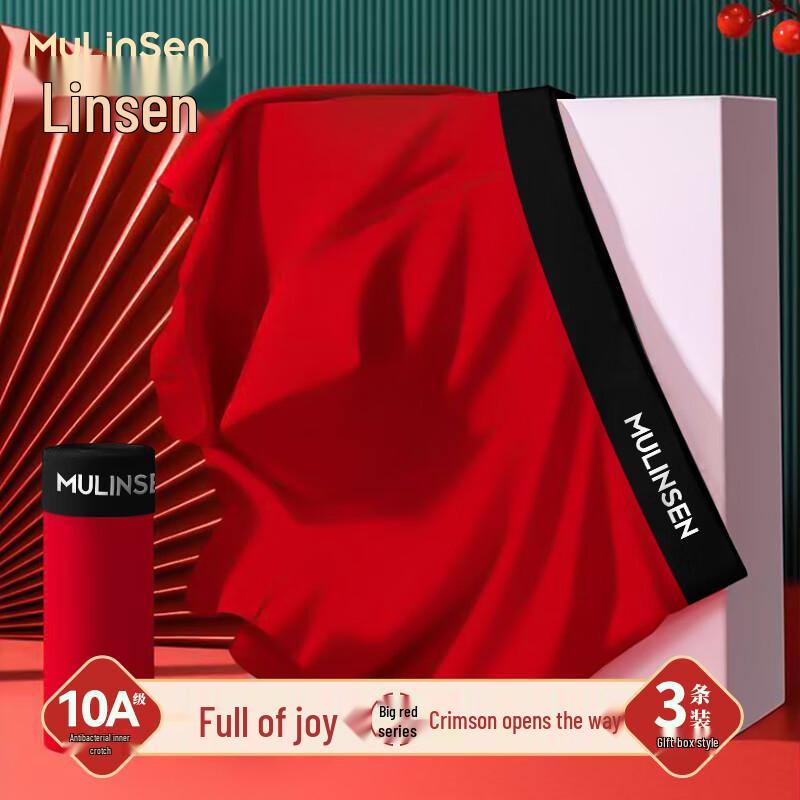 Mulinsen Men's Cotton Antibacterial Boxer Briefs