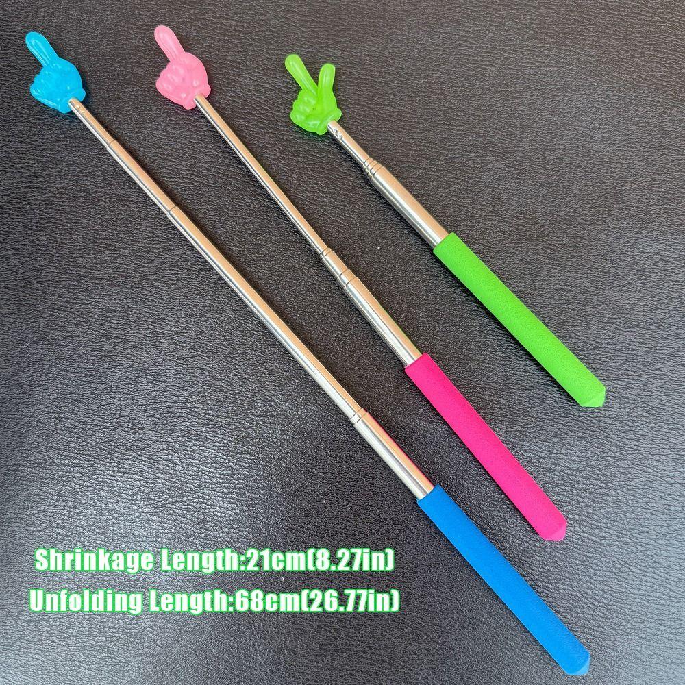 Telescopic Rod Finger Reading Sticks Finger Design Teaching Stick Whiteboard Hand Pointer  Teachers
