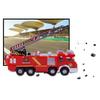 Mini Simulation Aerial Ladder Truck Model Vehicle Fire Fighting Car Kid Child ToyFire Fighting Car