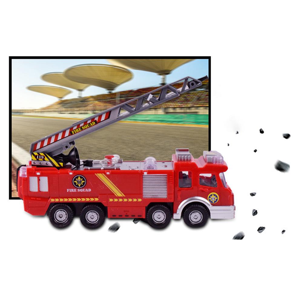 Mini Simulation Aerial Ladder Truck Model Vehicle Fire Fighting Car Kid Child ToyFire Fighting Car