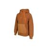 Nike Sports Casual Logo Sherpa Pullover Sweatshirt Women sweatshirt Brown DC5141-281
