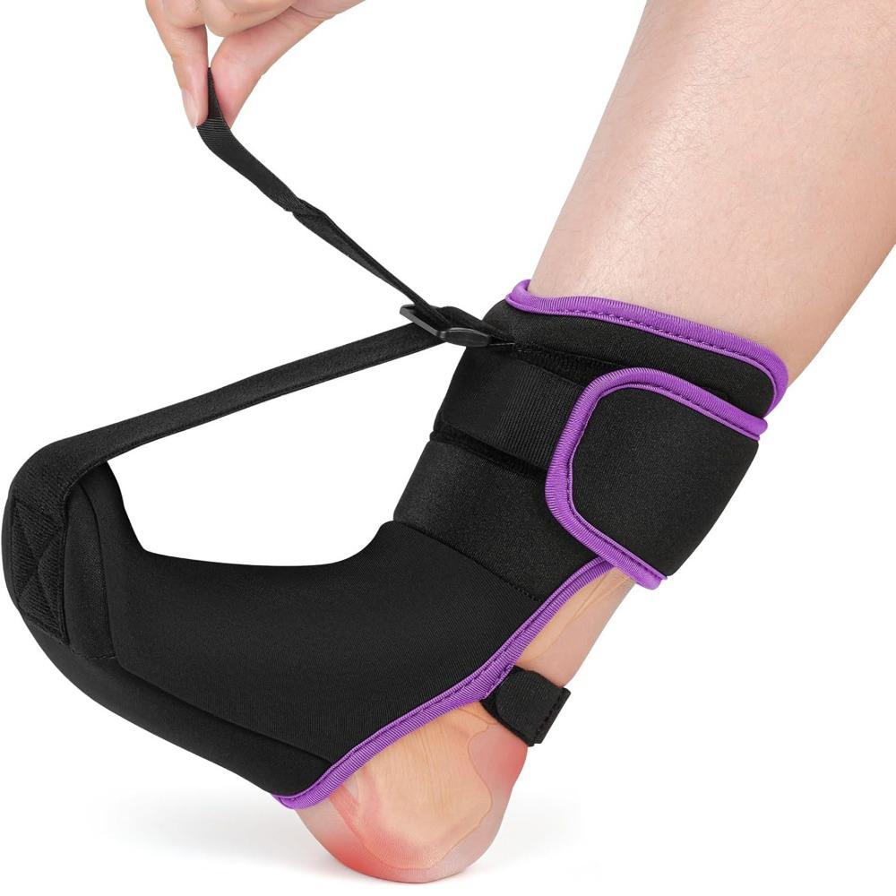 Ergonomic Design Foot Drop Brace Sock Adjustable Straps Arch Support Stretching Band  Recovery