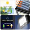 New LED Solar Light Outdoor Waterproof with Motion Sensor Floodlight Remote Control 3 Modes for Patio Garage Backyard Solar Lamp
