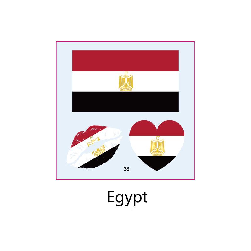 Football Sports Match National Flag Stickers Football Fans Cheer and Assist for Soccer Players,Face Arm Body Temporary Tattoos