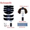 EMS Abdominal Muscle Stimulator Fitness ABS Arm Training Patches Muscle Exercise Instrument USB Charging Home Men