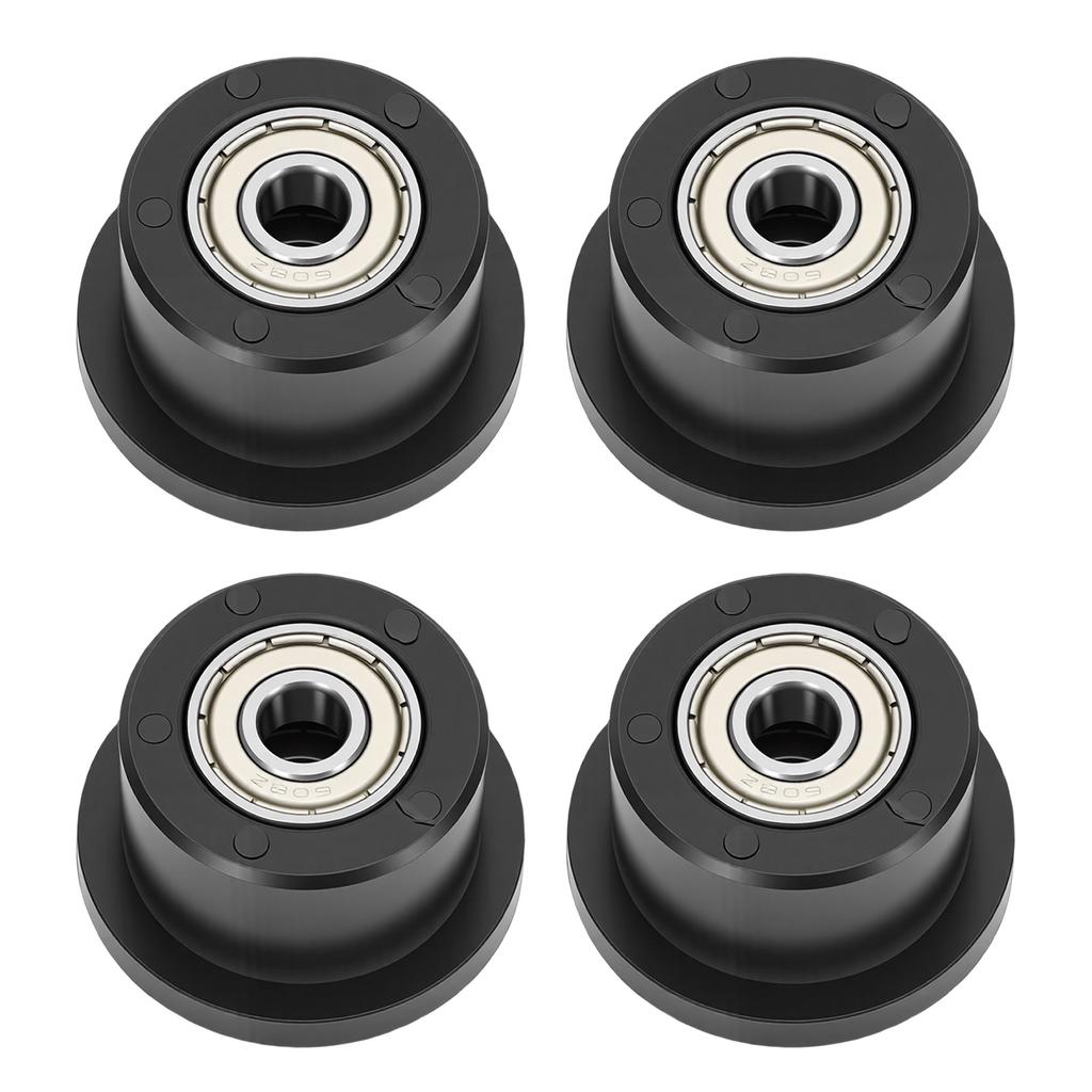 4 PZ Ruote a Rullo per Macchine da Palestra 42mm Cuscinetto Metallico Rullo in Poliuretano per Attrezzature Fitness per l'Esercizio