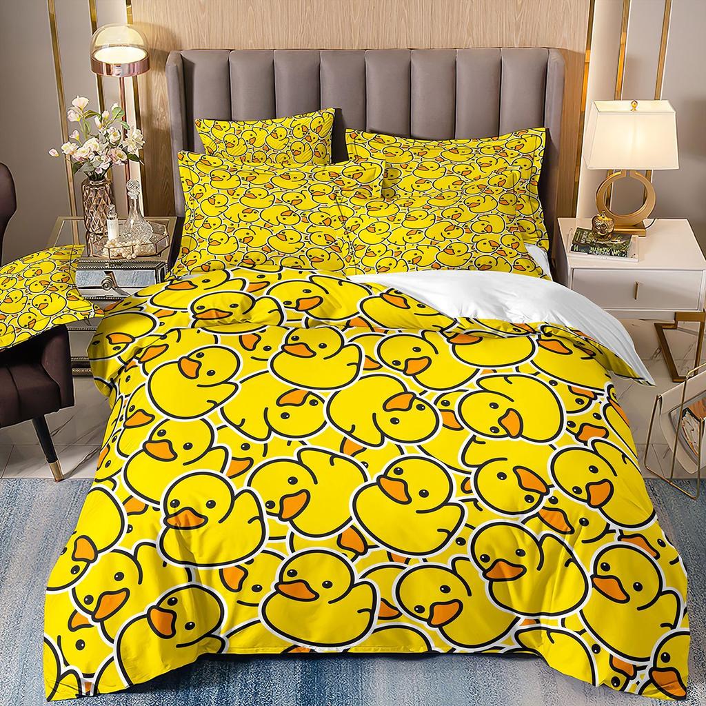 Children'S Cartoon Animal Panda Dog Toy Car Bedding 3D Digital Printing Three-Piece Set