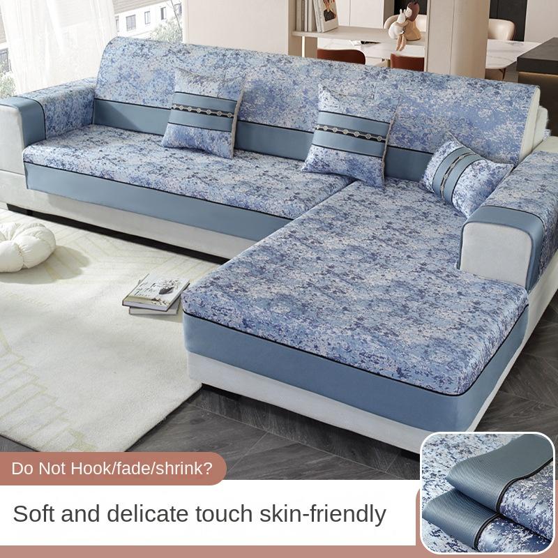 Enkel Moderne Sofapute Fire Sesonger Universelt Sofatrekk Stoff Høy presisjon Sofatrekk Altomfattende Sklisikkert Trekk
