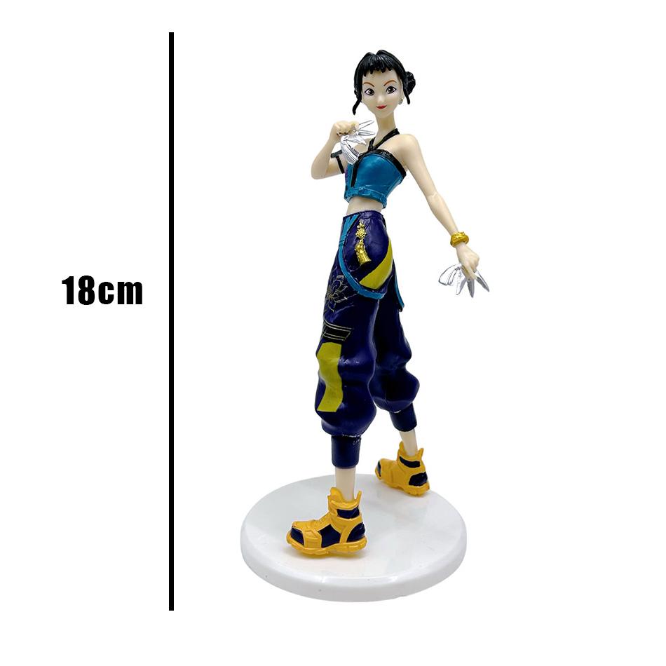 Best- Kpop Anime Girl Group Action Figures 3pcs Standing Style Cute Desk Decor Game Collectibles Perfect Gift for Fans
