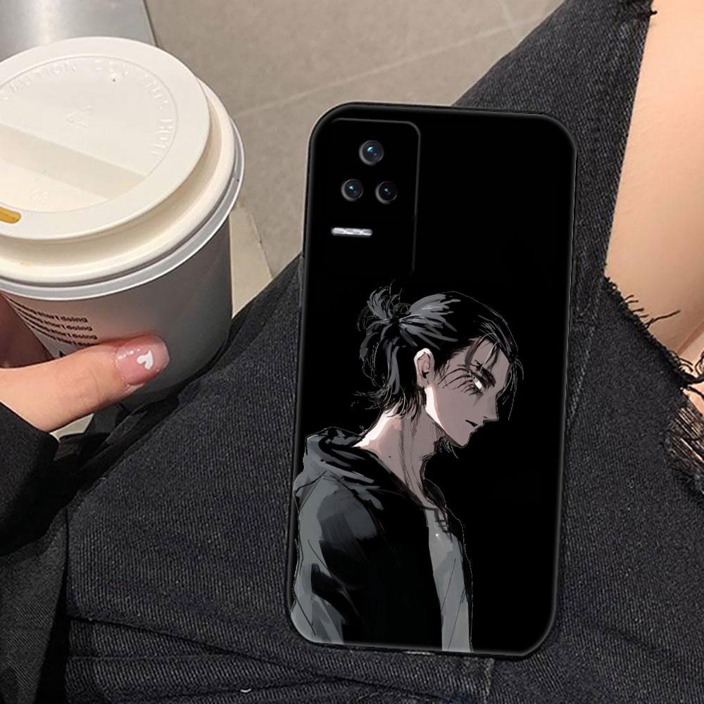 A-Attack On T-Titan Eren Phone Case For Redmi K60 K40 K30 15 15C 14C 13C 12C 12 10 10C 9T 9C 9A 9 8 8A  A1 A2 A3 Pro Plus Cover