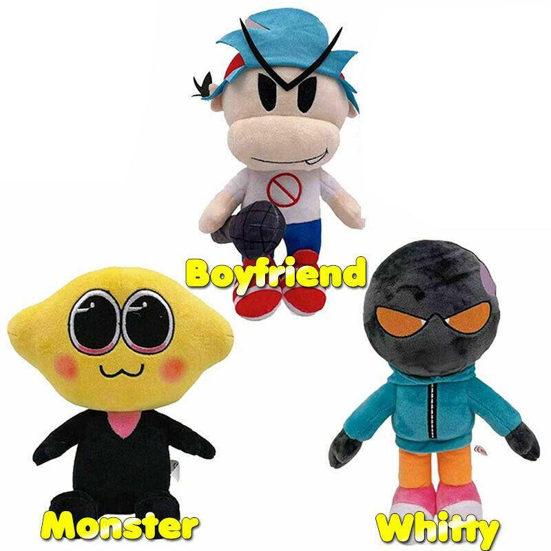Friday Funkin Night Plush Toy Fnf Whitty And Boyfriend Lemon Demon Doll Monster