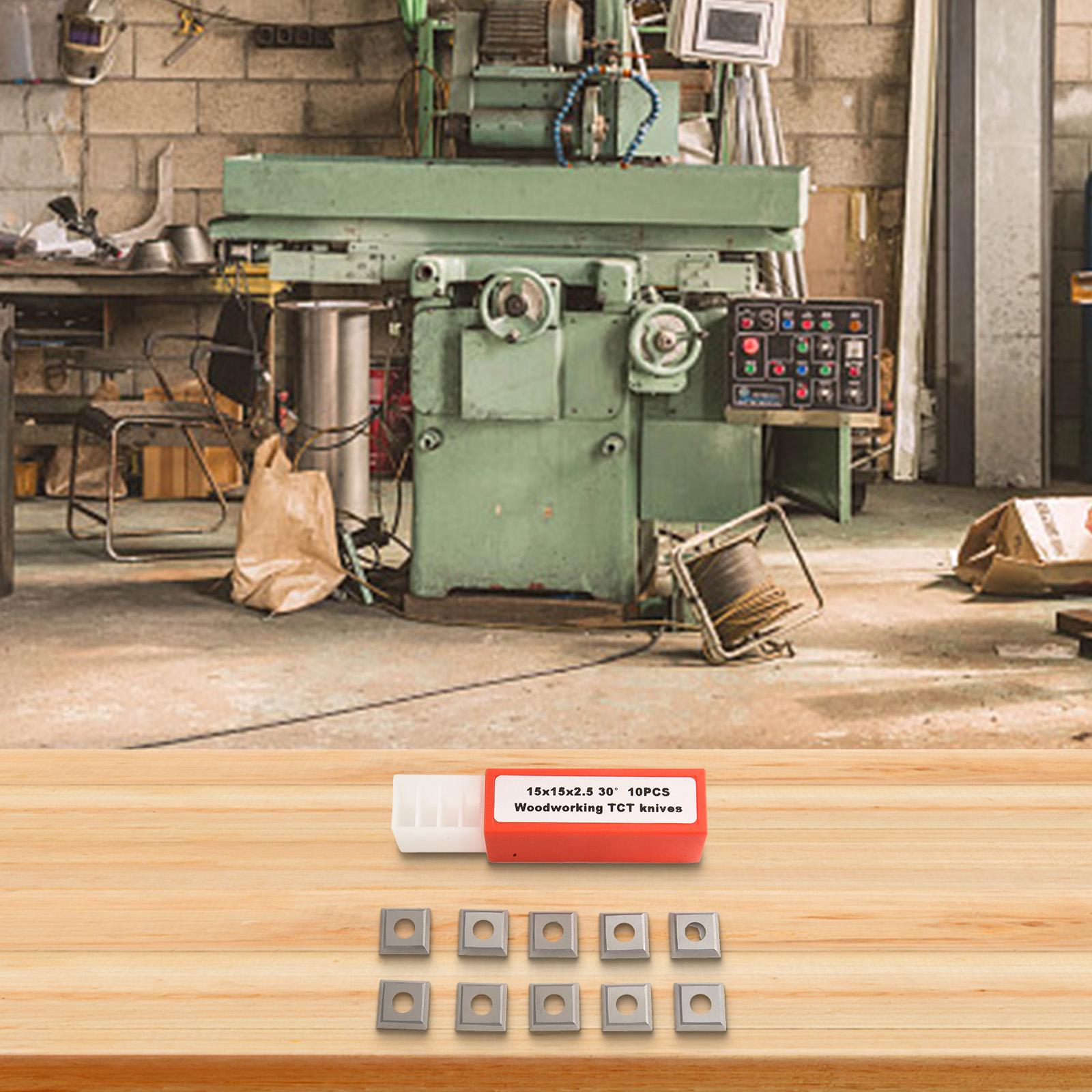 

Десять штук твердосплавних вставок різці для точності для токарного верстата по дереву Токарний інструмент Розміри 15X15X2 5 мм з ріжучою кромкою CHINA