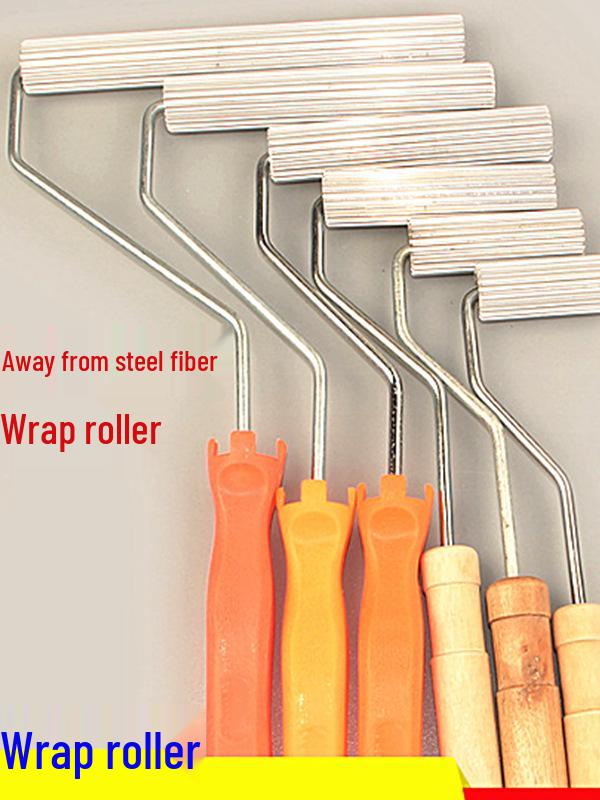 

Fiberglass Resin Defoaming Rollers: Aluminum, Iron & Thread Cross/Grain Rollers for Bubble Pressing. Cross Grain (2-inch)
