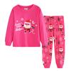 Children's Home Wear Pajamas Set Long-sleeved Tops And Long Pants Two-piece Coat Play Christmas Clothes