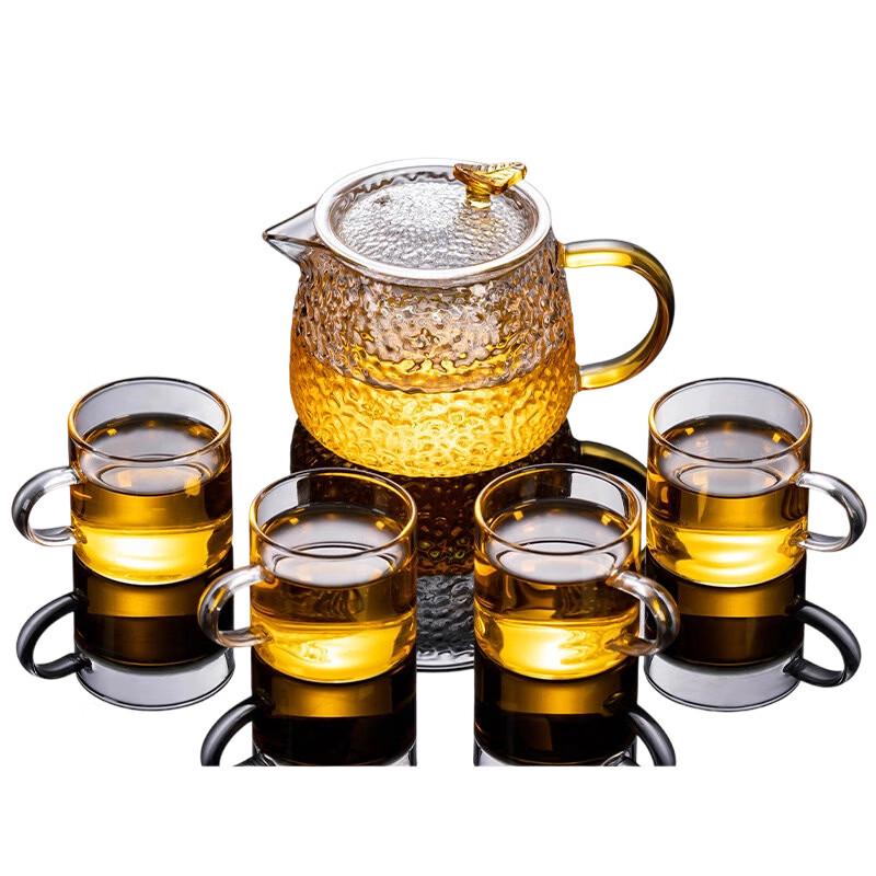 Songhui Hammered Glass Rhyme Teapot Set