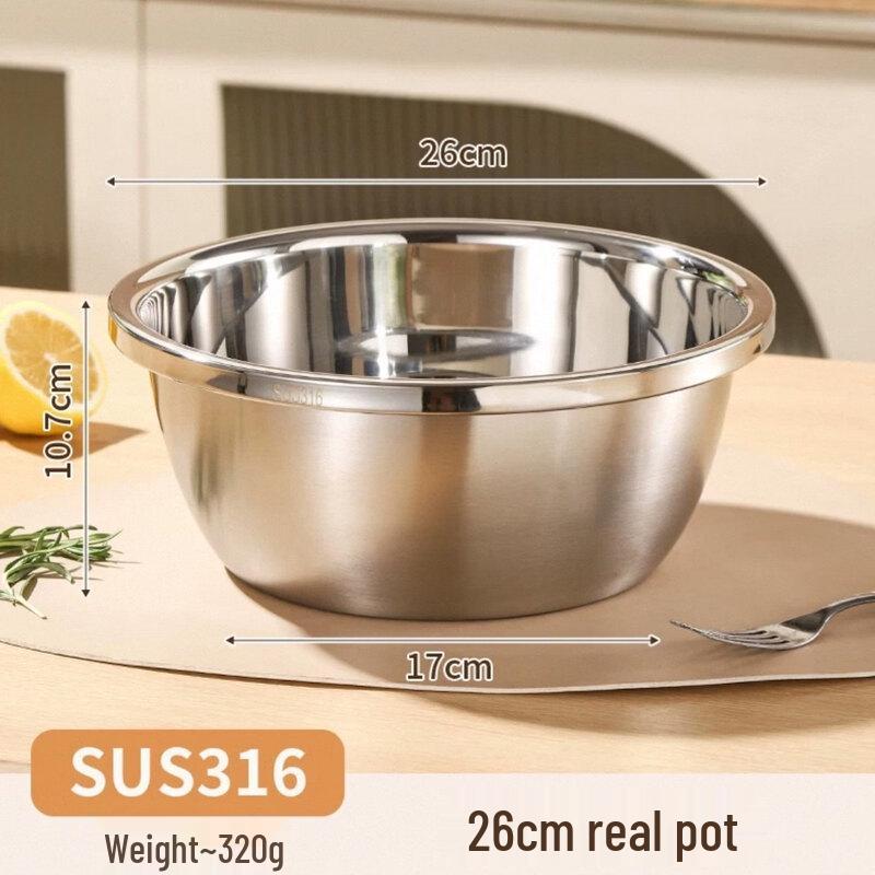 ZISIZ Очень толстая миска из пищевой нержавеющей стали 304