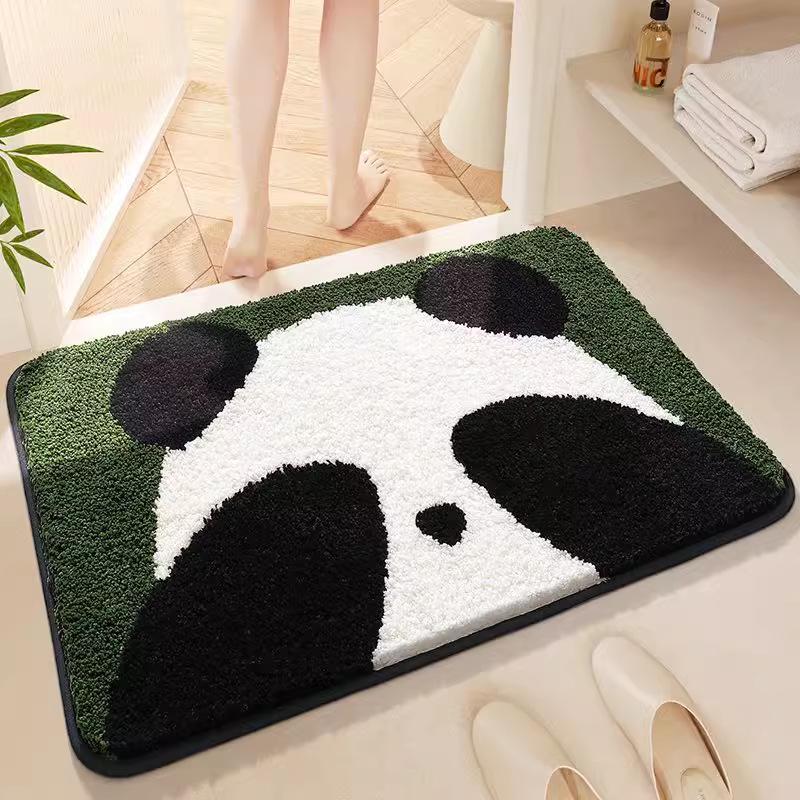 Adorable Imitation Cashmere Absorbent Bathroom Mat Carpet for Bedroom & Toilet